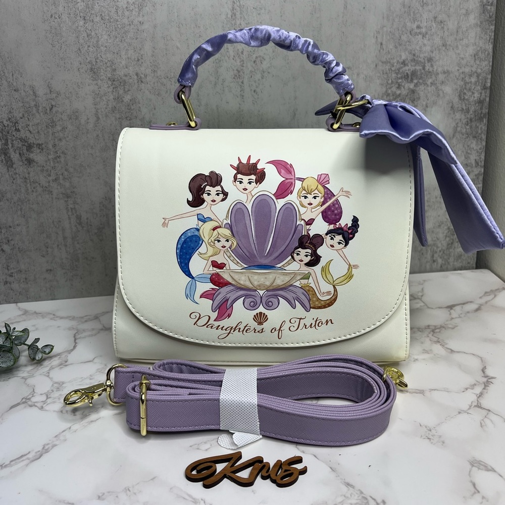 Loungefly Disney The Little Mermaid Daughters of Triton Group Portrait Handbag